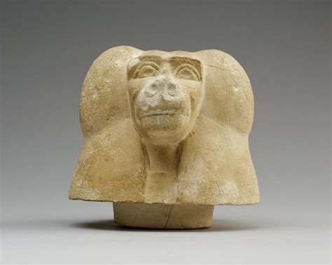 Canopic Jar Lid With Head Of A Baboon Hapy Third Intermediate