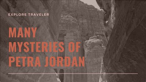 Ppt Know About The Different Mysteries Of Petra Jordan Powerpoint