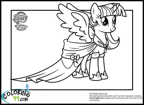 Twilight sparkle is a g4 unicorn pony and one of the main characters in my little pony: My Little Pony Twilight Sparkle Coloring Pages | Team colors