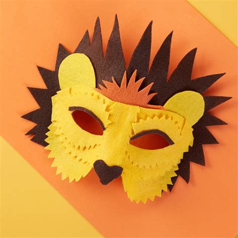 Lion Kids Halloween Mask Lion Kids Crafts Summer Crafts For Kids