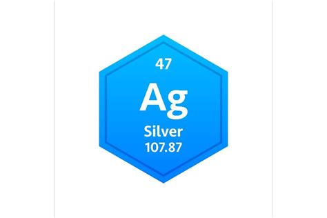Silver Symbol Chemical Element Graphic By Dg Studio · Creative Fabrica