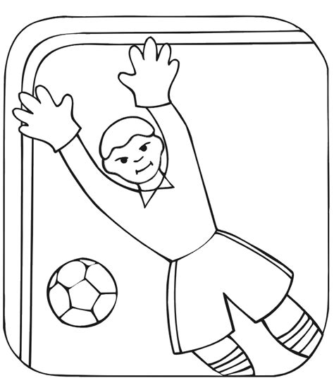 Soccer Goalie Coloring Pages Coloring Pages