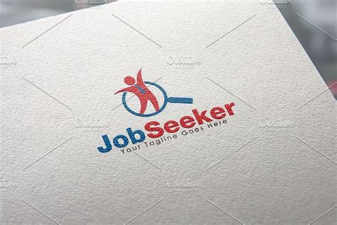 Job Seeker Logo Creative Illustrator Templates ~ Creative Market