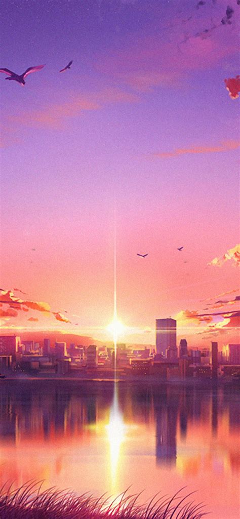 Anime Sunset Wallpaper Aesthetic Anime Sunset Wallpapers Posted By
