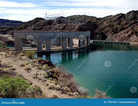 Parker Dam On The Border Of California And Arizona Stock Photo Image