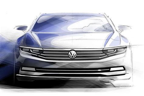 2015 volkswagen passat design sketches revealed