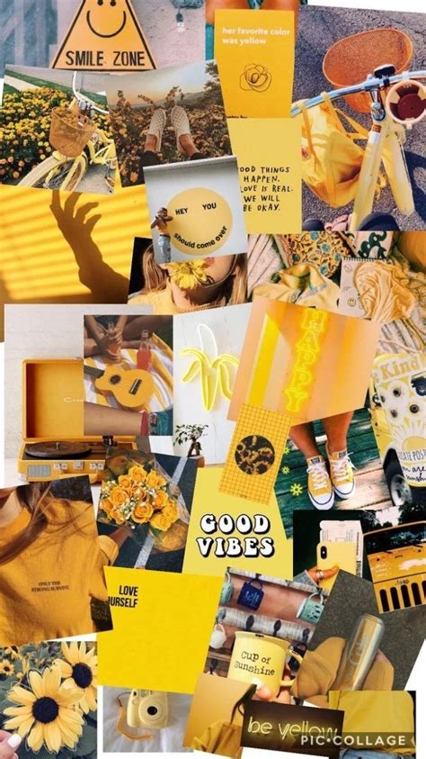 Light Yellow Aesthetic Collage Wallpaper Laptop Jule Freedom Sahida