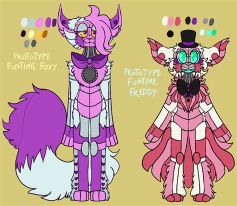 Fnaf Au Prototype Funtime Foxy And Freddy By Anotherothernight On