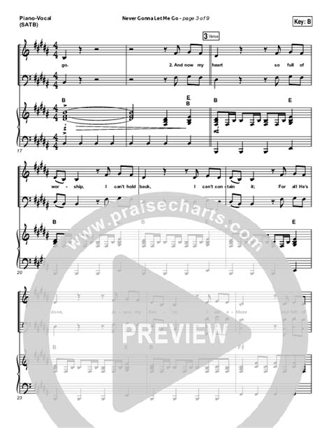 Never Gonna Let Me Go Sheet Music Pdf Kristian Stanfill Passion
