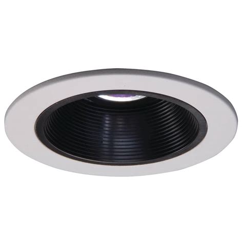 Halo Low Voltage 4 In White Recessed Ceiling Light Trim With Black