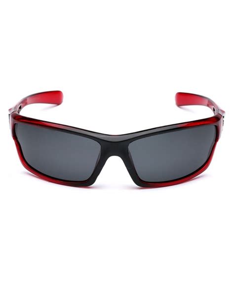 Polarized Wrap Around Sport Sunglasses Red C911oxja1g3