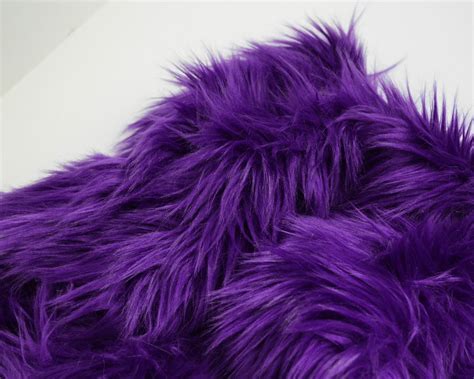 Purple Faux Fur Fabric Craft Squares Purple Fur Fabric Etsy