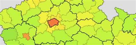Karte von tschechien mit der hauptstadt prag. Tschechische Republik: Regionen, Bezirke, Städte, Orte ...