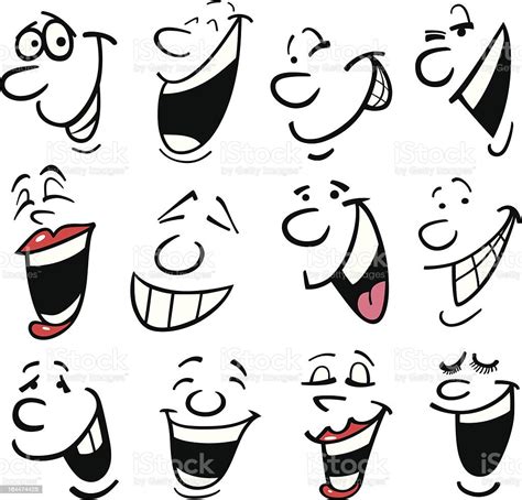 Cartoon Emotions Illustration Stock Illustration Download Image Now