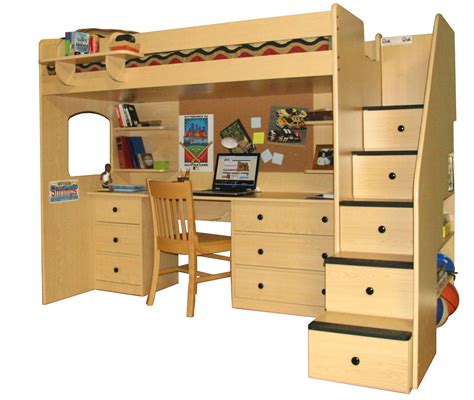 The styles are altered to make it more utilized and compact. Woodwork Bunk Bed Plans Desk PDF Plans