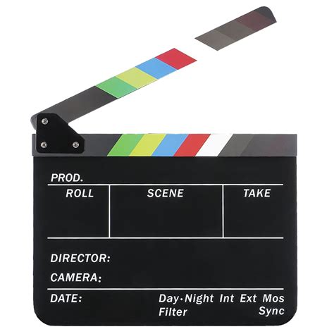 Dry Erase Directors Film Movie Clapboard Cut Action Scene Clapper