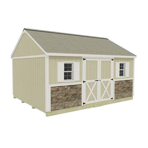 Best Barns Brookfield 16 Ft X 12 Ft Wood Storage Shed Kit With Floor