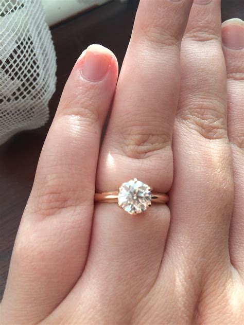 Maybe you would like to learn more about one of these? 1.5 carat on size 8 finger? Show them off here!