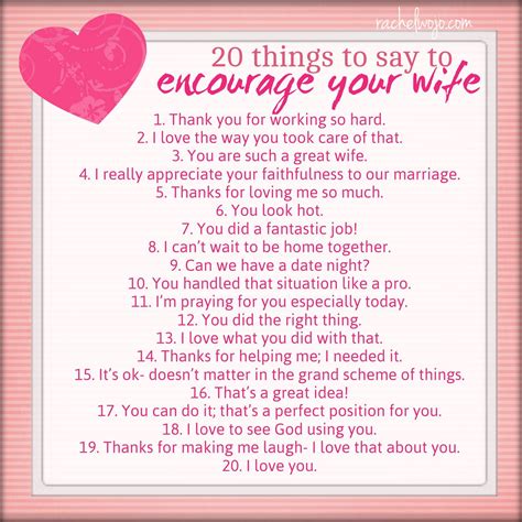 20 Things To Say To Encourage Your Wife