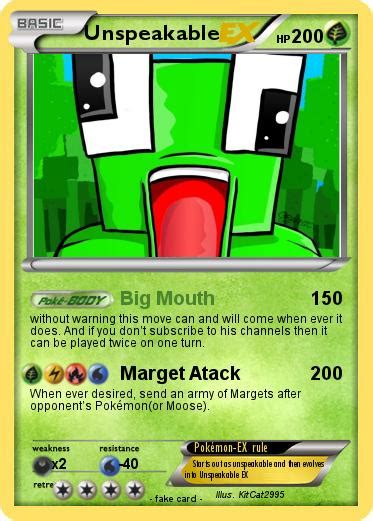 Pokémon Unspeakable 21 21 Big Mouth My Pokemon Card