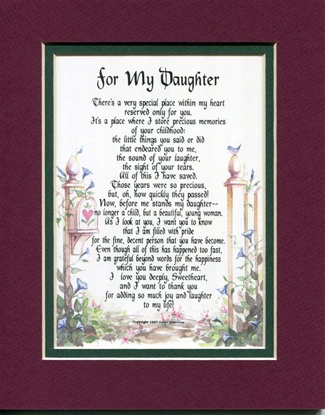 Ts For Her Etsy Poem To My Daughter Happy Birthday Quotes For