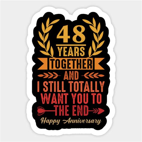 Happy 48th Wedding Anniversary 48 Years Together 48th Wedding
