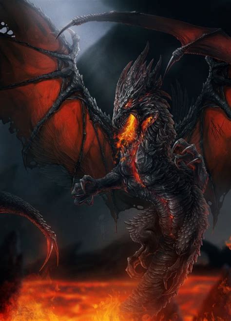 Black Dragon By Tira On Deviantart Dragon Artwork
