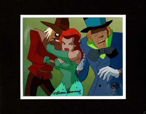 Batman Animated Series Btas Cel Poison Ivy Signed Scarecrow Mad Hatter Wb Ebay