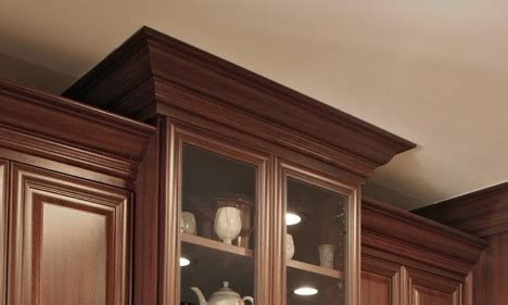 Crown molding that sits atop kitchen cabinets. Getting Edgy With The History Of Crown Molding