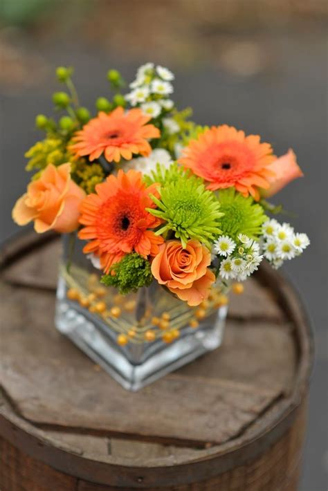 Petrine Mikaelsen Orange Wedding Flowers Centerpieces Orange Wedding