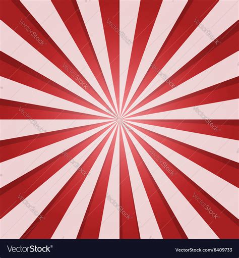 Red And White Sunbeam Royalty Free Vector Image