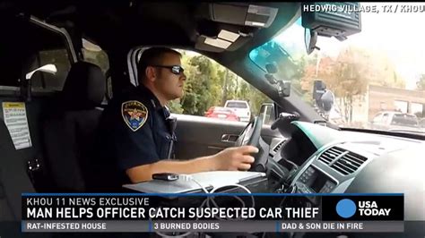 Good Samaritan Helps Police Catch Suspected Car Thief