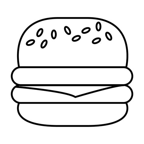 Dibujo De Hamburguesa Para Colorear E Imprimir Dibujos Y Colores