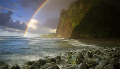 Nice Rainbow Over The Mountain Wallpapers Hd Desktop And Mobile