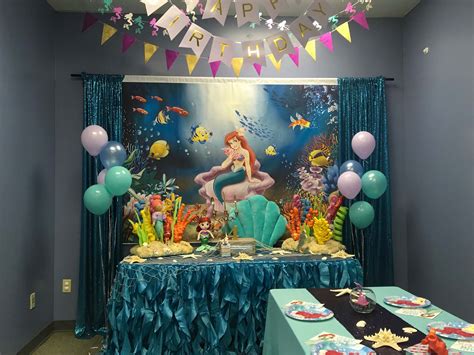 Little Mermaid Themed Birthday Party