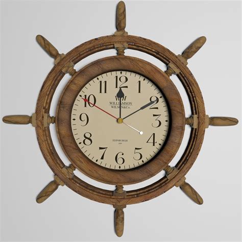Wall Clock For Marine Interior 3d Cgtrader