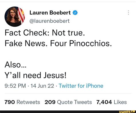 Lauren Boebert Laurenboebert Fact Check Not True Fake News Four