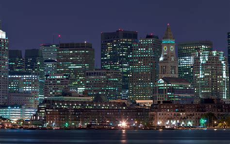 Wallpaper Night City Lights Panorama 2560x1600 Wallup 744918