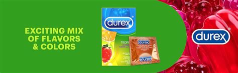 Durex Tropical Flavors Flavored Premium Condoms 12 Count Health And Household