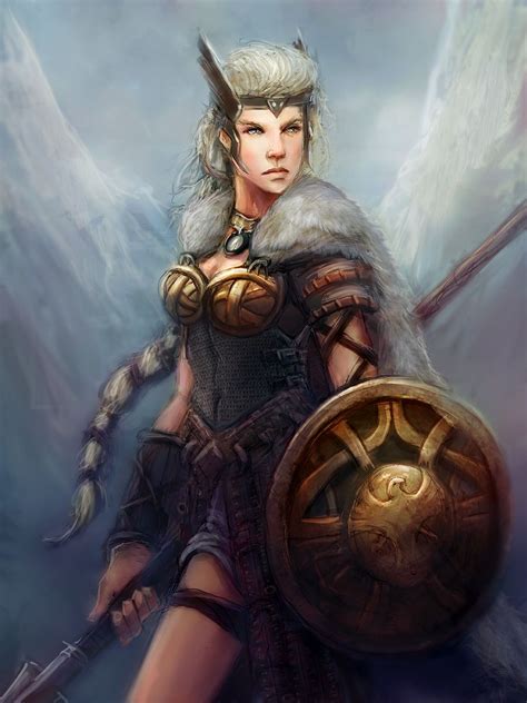 Freya The Valkyrie By Mattforsyth Norse Goddess Norse Pagan Norse