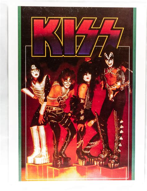 Kiss Poster Kiss Cubes Small Carnival 70s 18 X 23 Kiss Museum