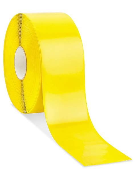 Mighty Line Deluxe Safety Tape 4 X 100 Yellow S 19125y Uline