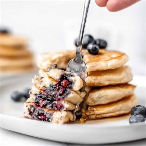 Fluffy Blueberry Pancakes Punchfork