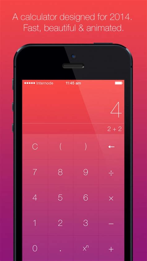 The firm's most popular app is calculator plus. Numerical Is The Calculator For iOS 7