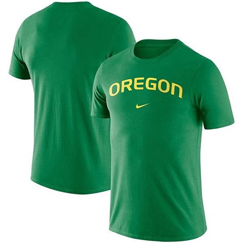 Mens Nike Green Oregon Ducks Essential Wordmark T Shirt