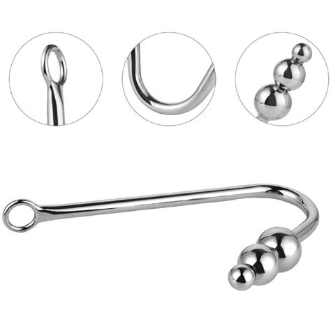 Bdsm Anal Hook Large Fetish Beads Plug Steel Metal Bondage Restraint Sex Toy Ebay