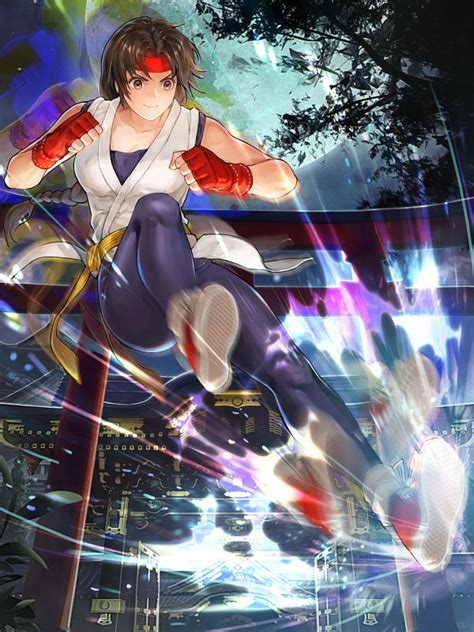 Sakazaki Yuri The King Of Fighters Mobile Wallpaper By Netmarble Zerochan Anime