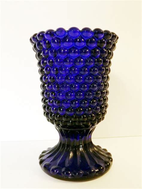 Fenton Blue Hobnail Glass Cobalt Glassware Cobalt Blue Vase Blue Glassware