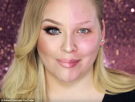 Beauty Guru Nikkie Demonstrates Make Ups By Transforming Half Of Her