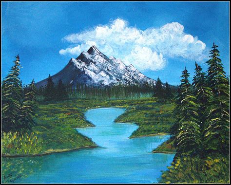 Mountain Peak Painting By Ankita Ghosh